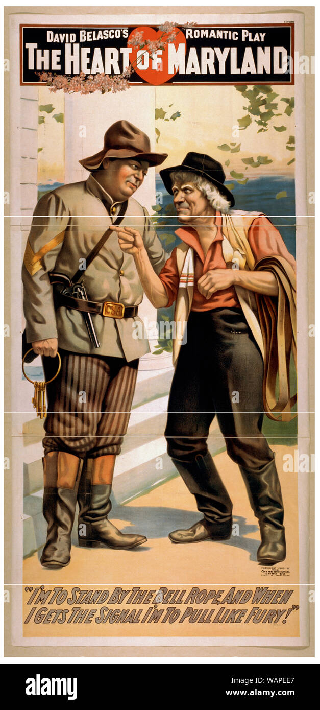 David Belasco romantische spielen, im Herzen von Maryland Stockfoto