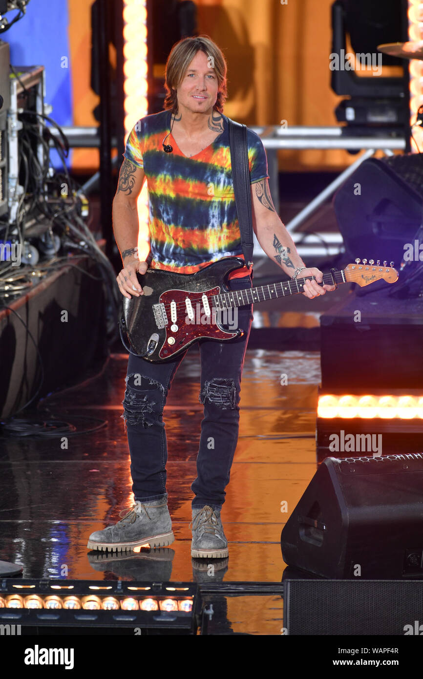 "Good Morning America", TV-Show, New York, USA - 09 Aug 2019 - Keith Urban Stockfoto