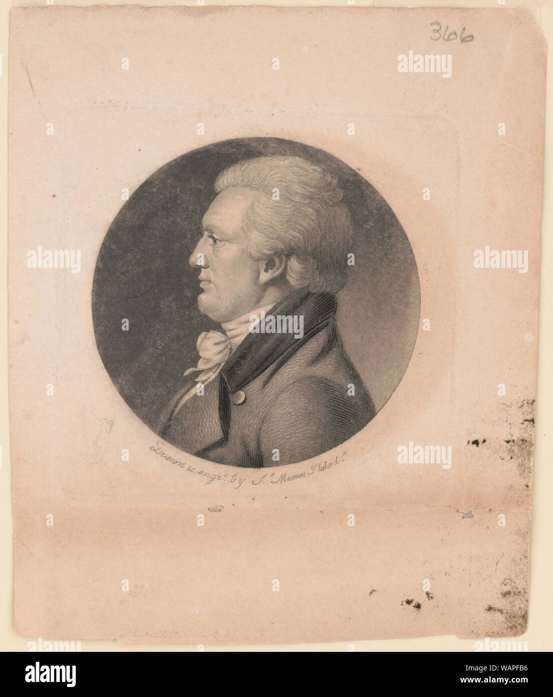 David Meade Randolph, Kopf und Schultern im Porträt, Links Profil Stockfoto David Meade Randolph, Kopf und Schultern im Porträt, Links Profil Stockfoto