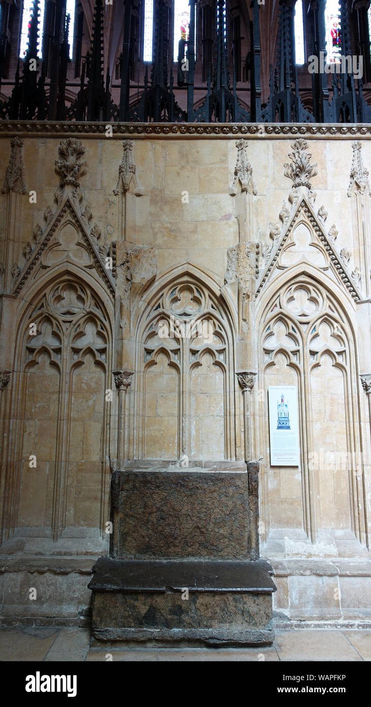 Innenraum der Kathedrale von Lincoln, Lincoln, Lincolnshire, England Stockfoto