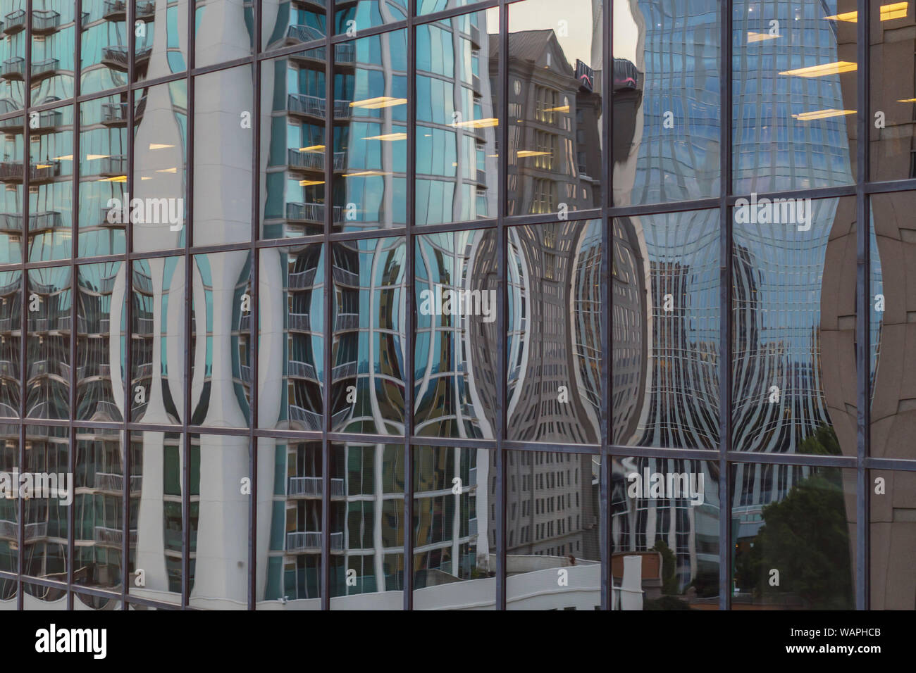 Gebäude Reflexion, Buckhead, Atlanta, Georgia Stockfoto