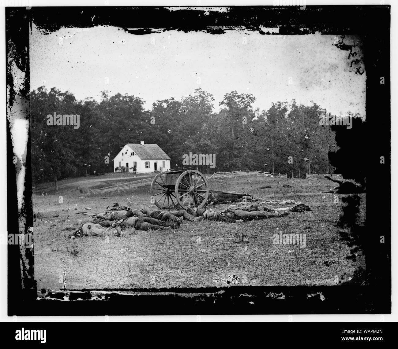 Vor Dunker Kirche, Antietam, MD Stockfoto