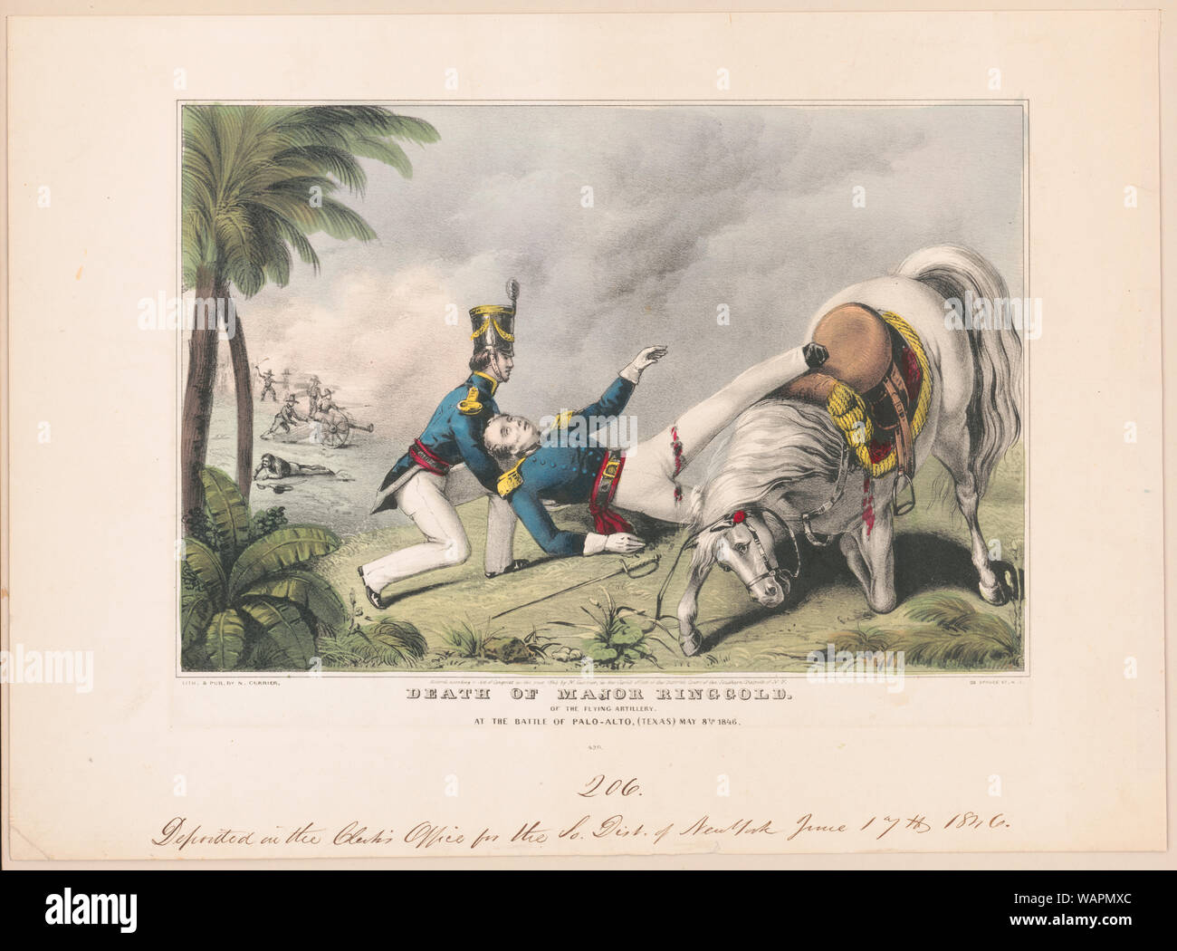 Tod von großen Ringgold: Der fliegende Artillerie Stockfoto