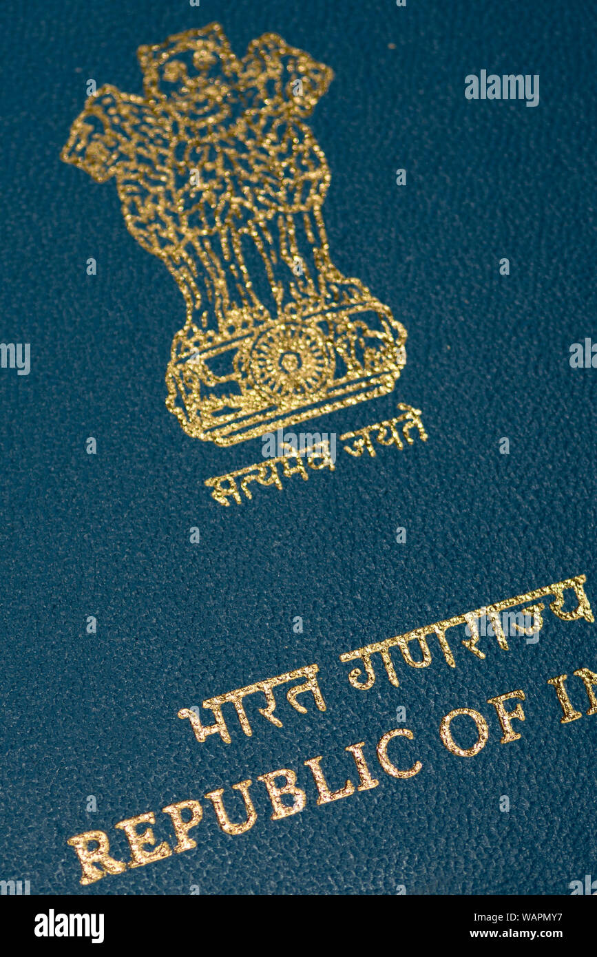 Republik Indien Emblem Stockfoto