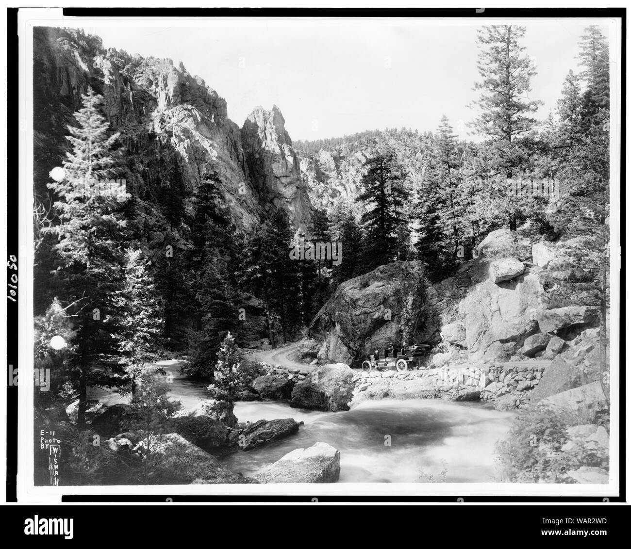Teufel Kurve, Big Thompson Canyon, Estes Park, Colorado] / Foto von Wiswall (?) Stockfoto