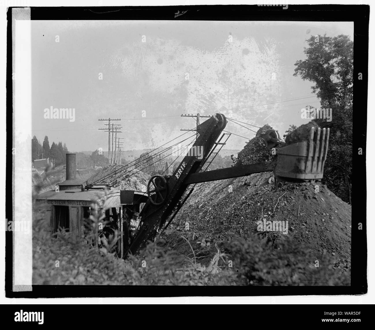 Graben neue Wasserleitung, [10/03/22] Stockfoto