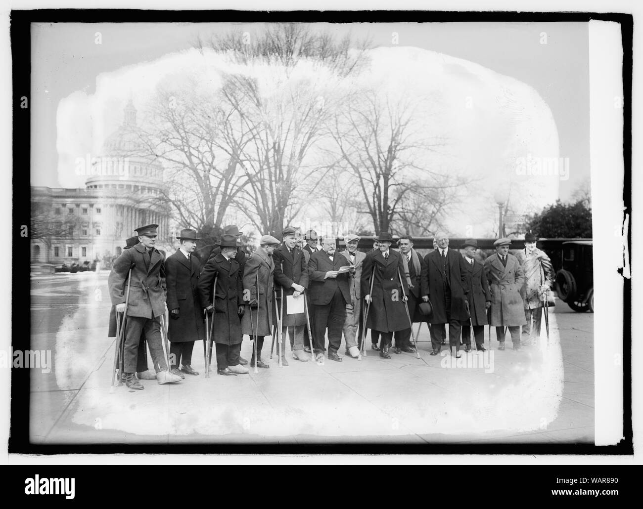 Behinderte Soldaten im Capitol, [2/16/22] Stockfoto