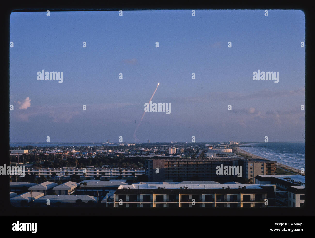 Discovery Space Shuttle Launch, Cocoa Beach, Florida Stockfoto