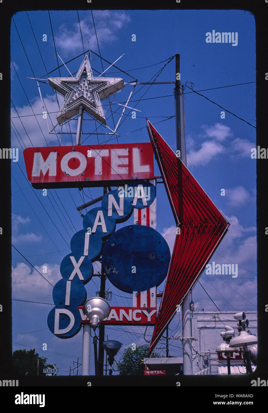 Dixiana Motel Zeichen, Vicksburg, Mississippi Stockfoto