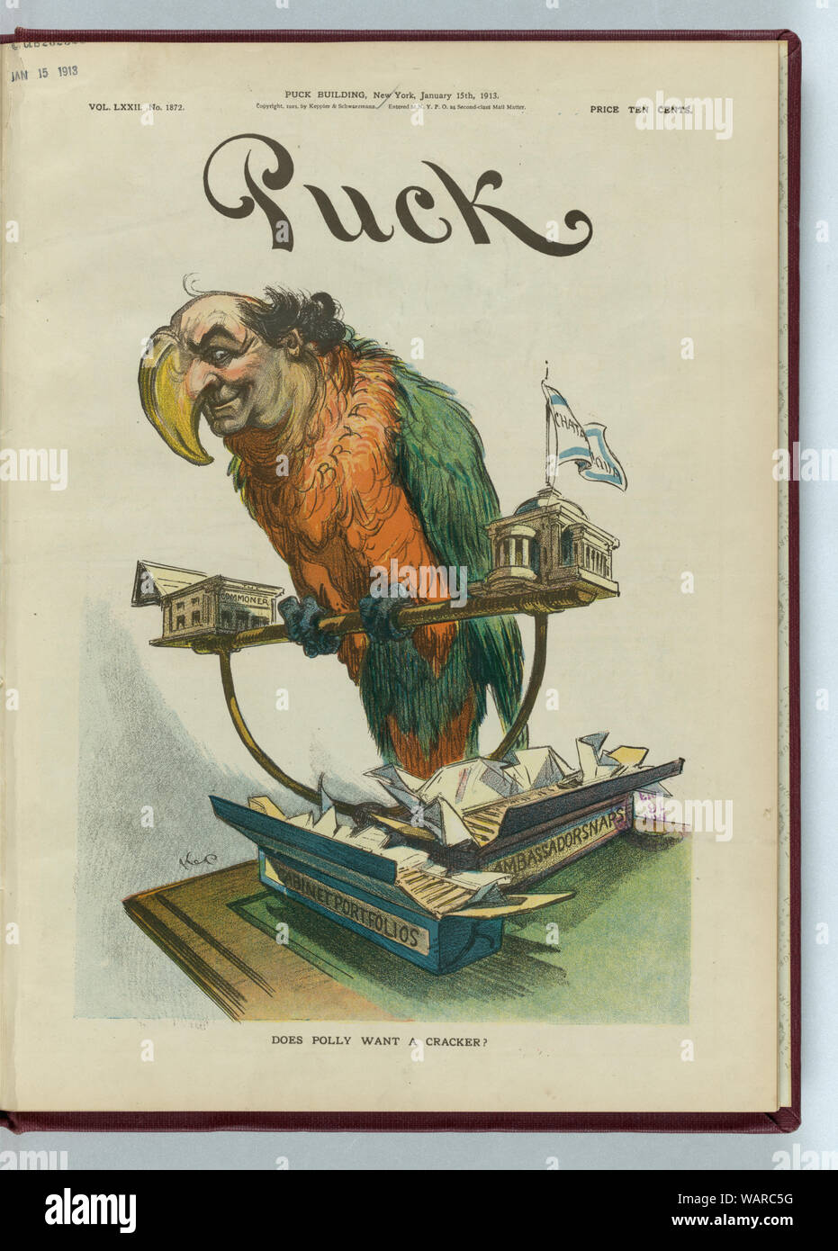 Die Polly möchte ein Cracker? / Kep. Stockfoto