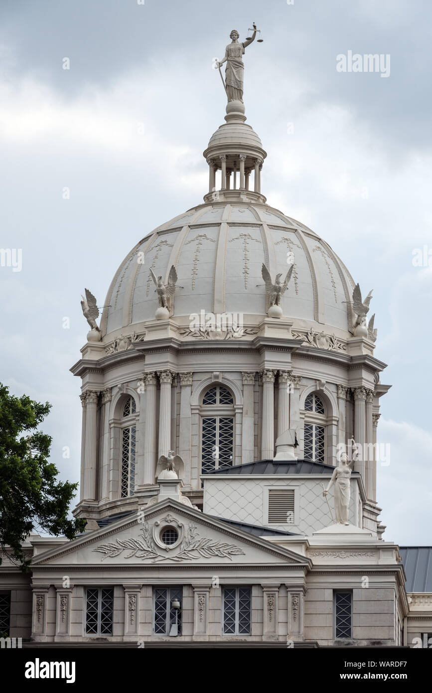 Kuppel des McLennan County Courthouse in Waco, Texas Stockfoto