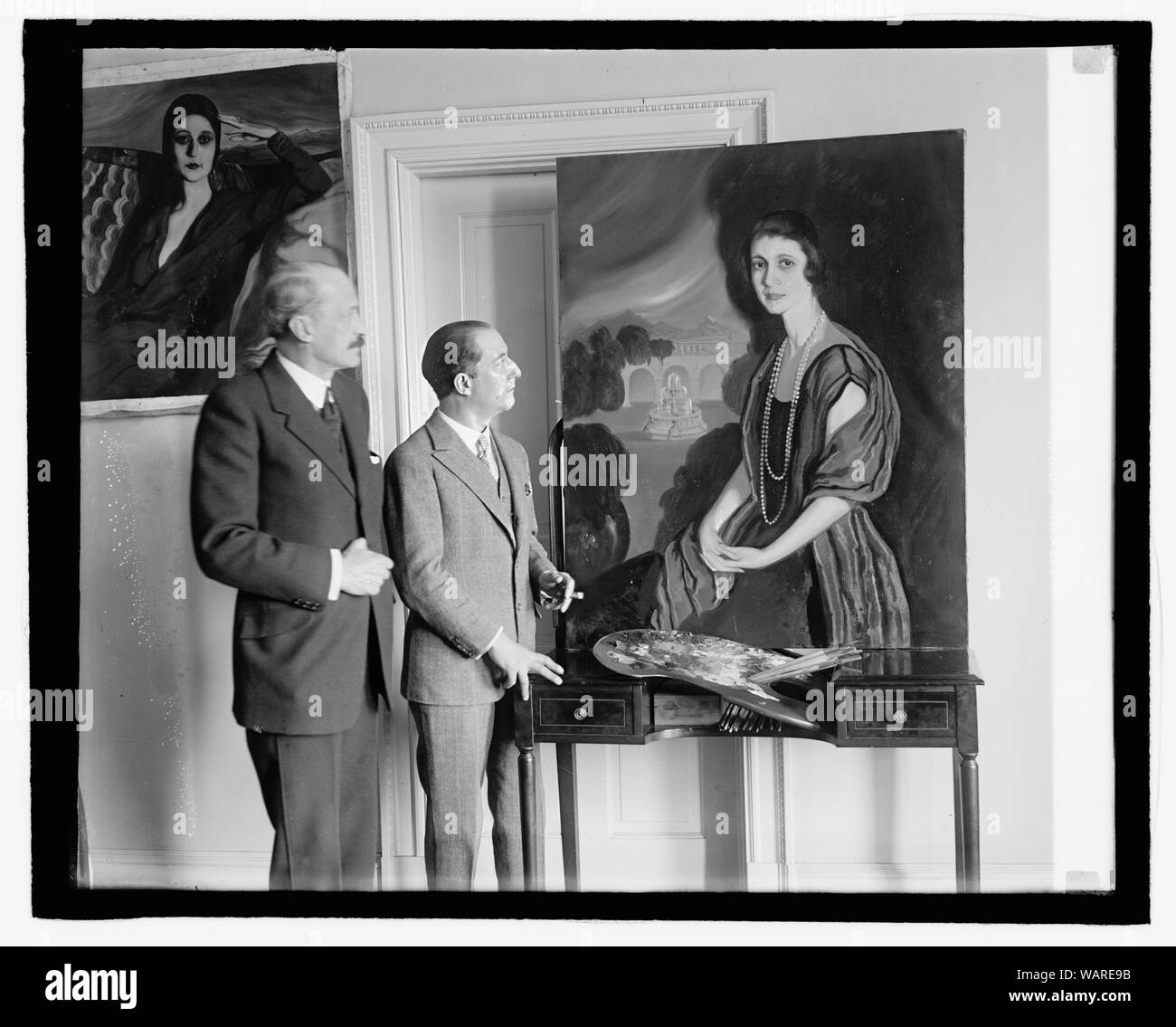 Don Padilla, spanische Botschafter & Don Xesus Corredoyra de Castio, 21.03.27. Stockfoto