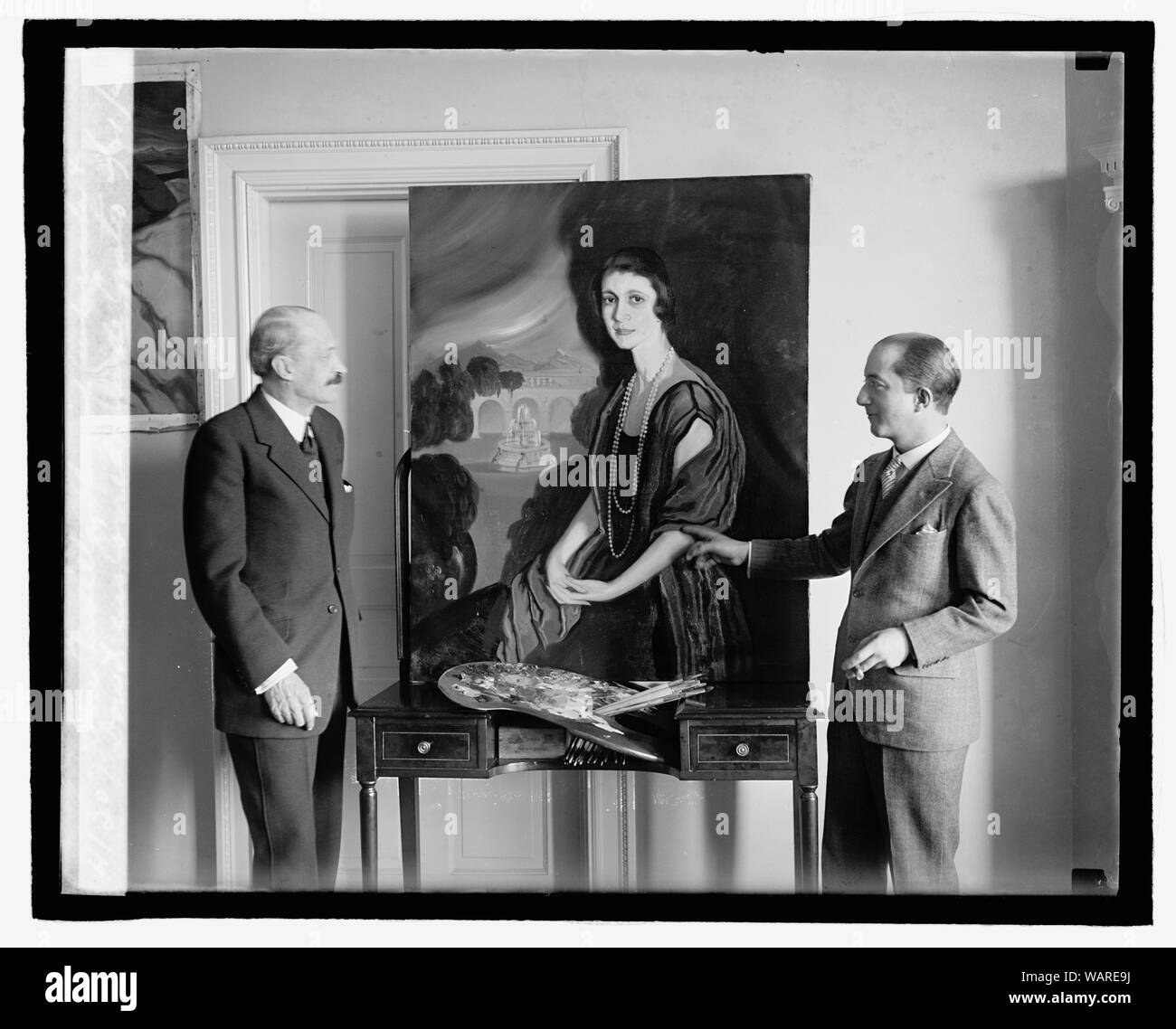 Don Padilla, spanische Botschafter & Don Xesus Corredoyra de Castio, 21.03.27. Stockfoto