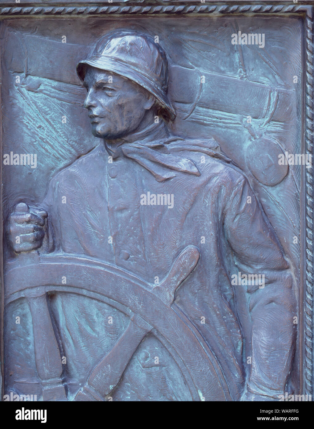 Tür Detail im Mariners' Museum in Newport News, Virginia Stockfoto