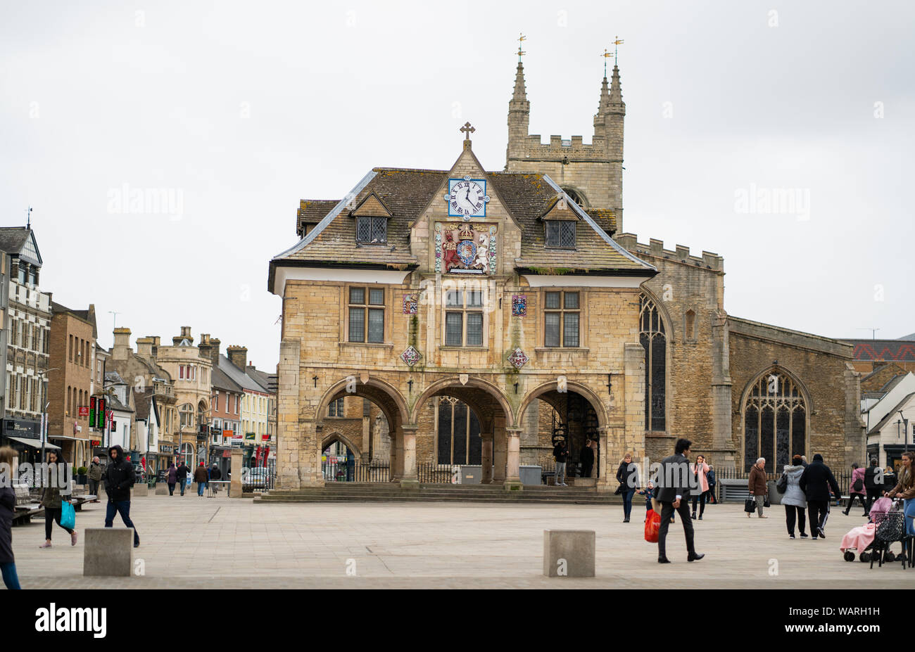 Peterborough Cathedral Square Stockfoto