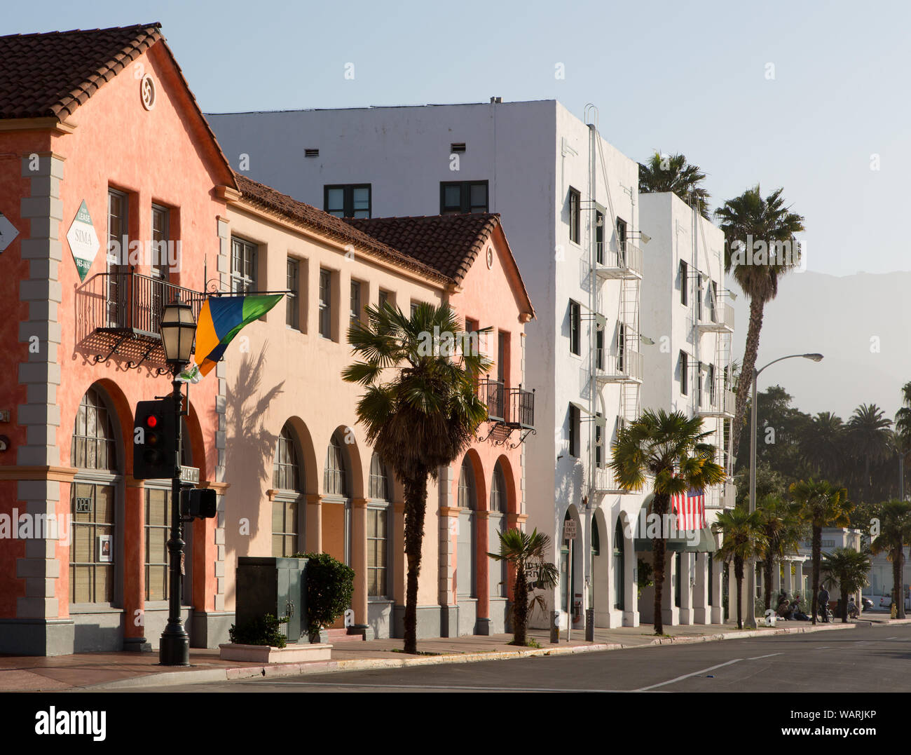 Die Innenstadt von architektonischen Details in Santa Barbara, Kalifornien Stockfoto