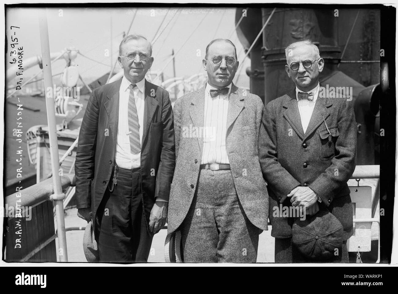 Dr. A.W. Butler, Dr. C.H. Johnson, Dr. F. Moore Stockfoto