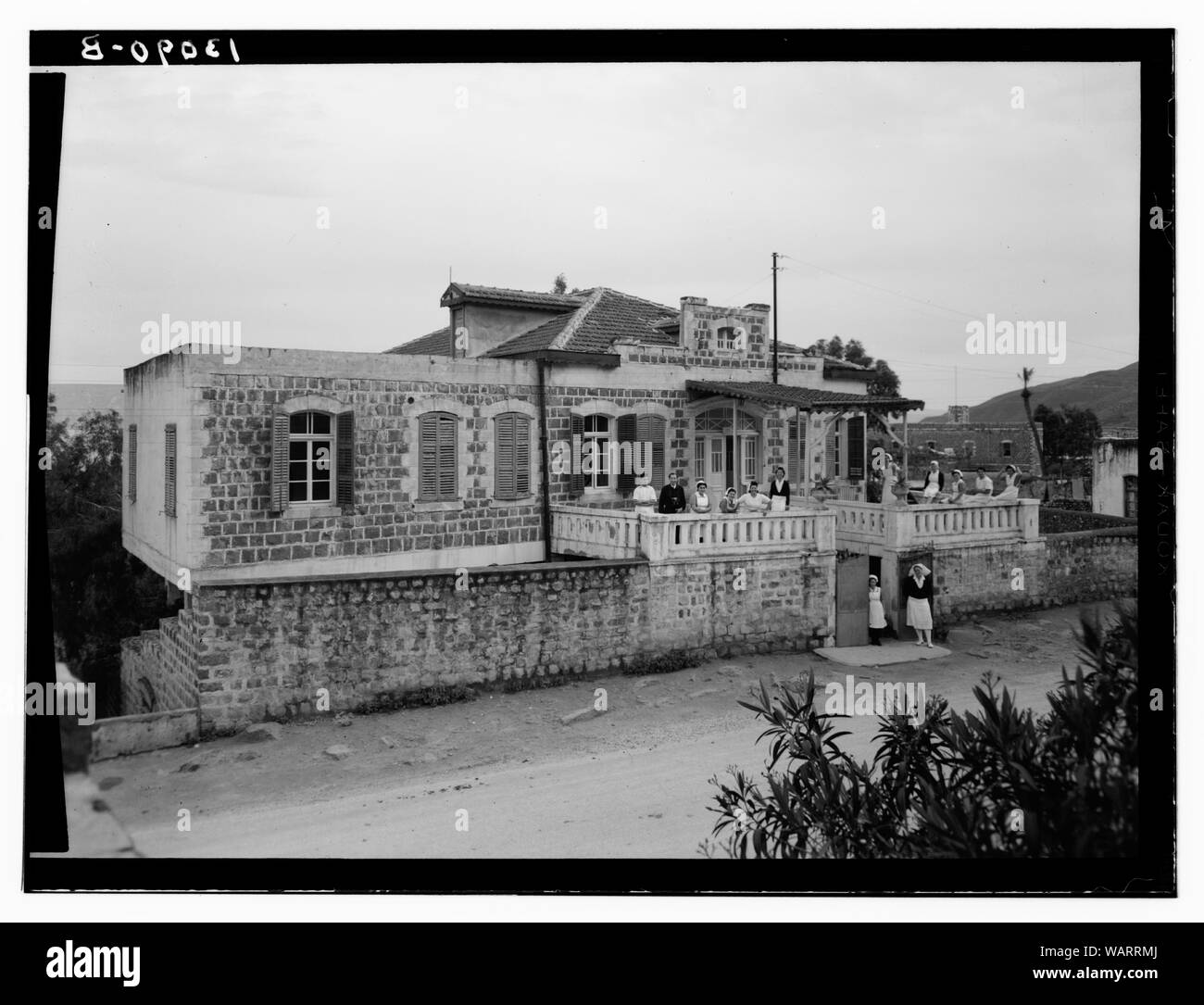 Dr. H. Torrance, Tiberias. Seeblick, Haus der Schottischen Mission fr [om] Krankenhaus Stockfoto