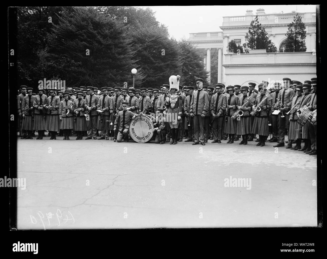 Drury High School Band, North Adams, Massachusetts, im White House, Washington, D.C. Stockfoto