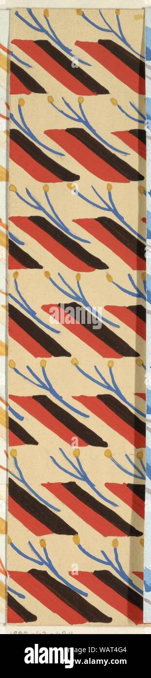 Zeichnung, Textile Design - Epos, 1911-13. Stockfoto
