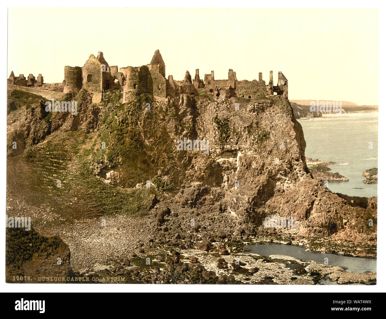 Dunluce Castle. County Antrim, Irland Stockfoto