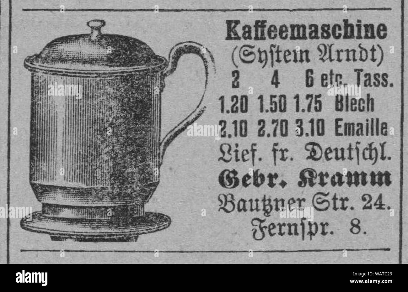 Dresdner Amtsblatt 1906 004 Arndt. Stockfoto