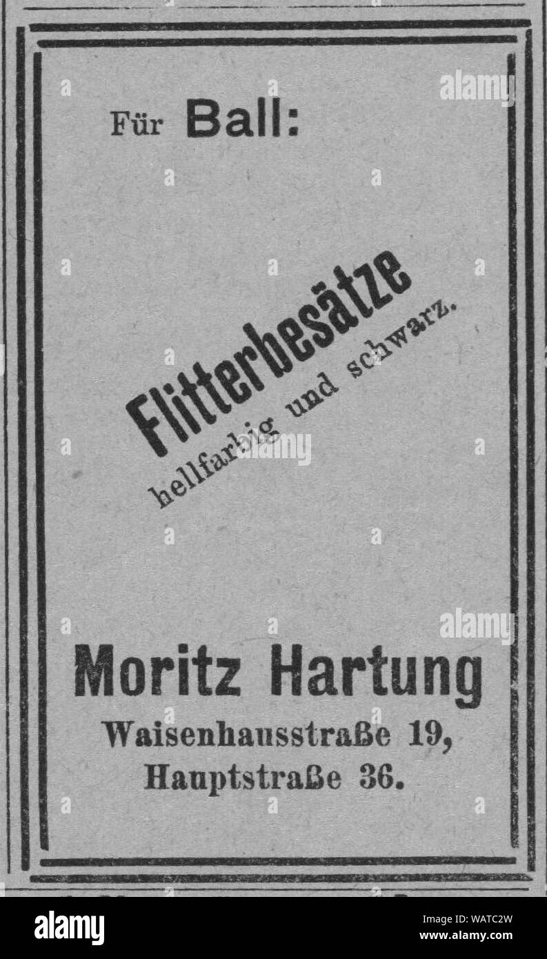 Dresdner Amtsblatt 1906 004 Flitter. Stockfoto