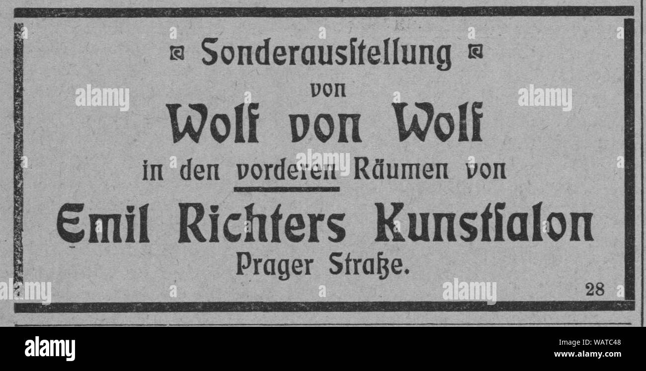 Dresdner Amtsblatt 1906 004 Richter. Stockfoto
