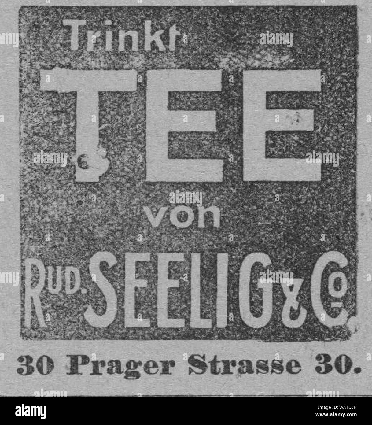 Dresdner Amtsblatt 1906 004 T-Stück. Stockfoto