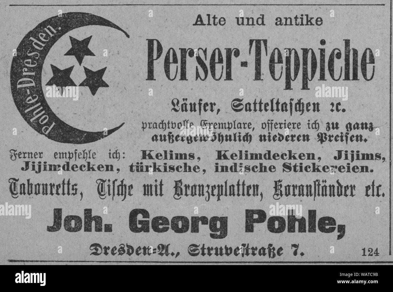 Dresdner Amtsblatt 1906 004 1900. Stockfoto