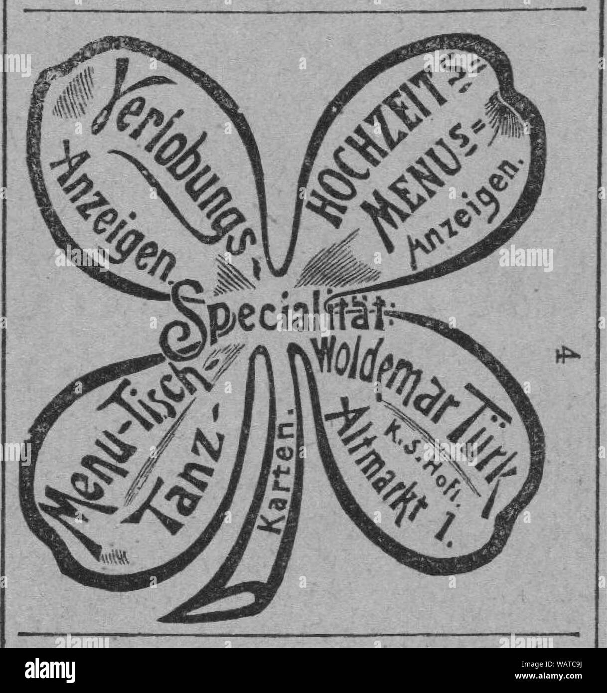 Dresdner Amtsblatt 1906 004 Türk. Stockfoto