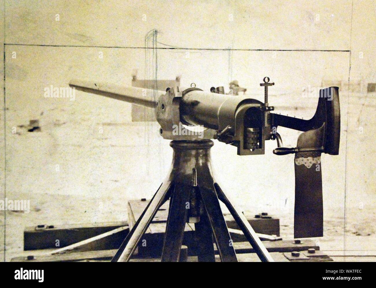 Driggs Schroeder Rapid Fire gun, 1900-1920 (25987281864). Stockfoto