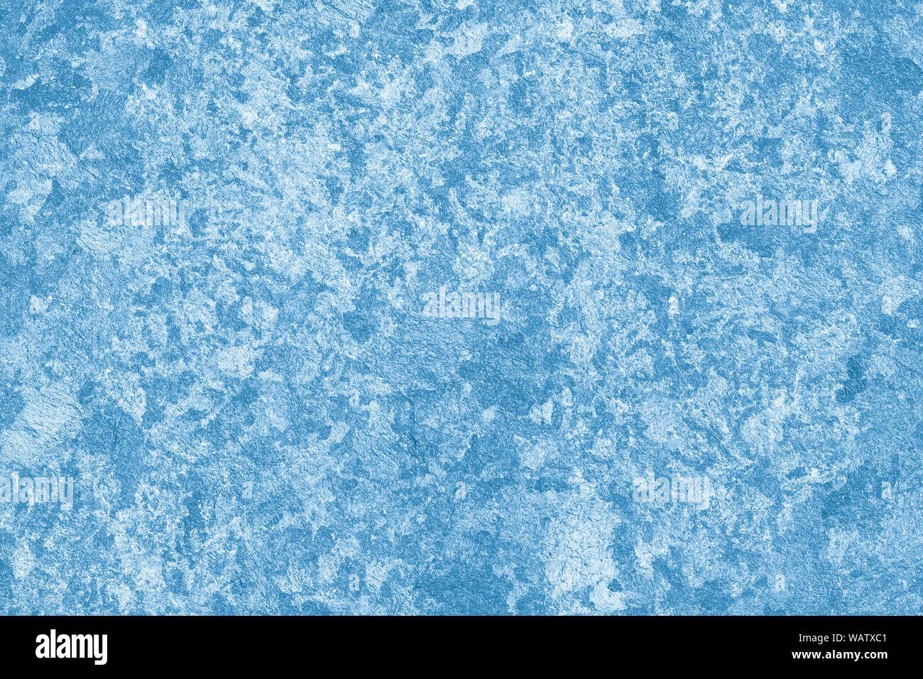 Blauen Hintergrund. Farbe Flecken auf Kunst Kulisse. Fleckige gemalte Karte im modernen Stil. Abstrakte Papier Textur. Cyan Tinten. Spotty Aquarell ca Stockfoto