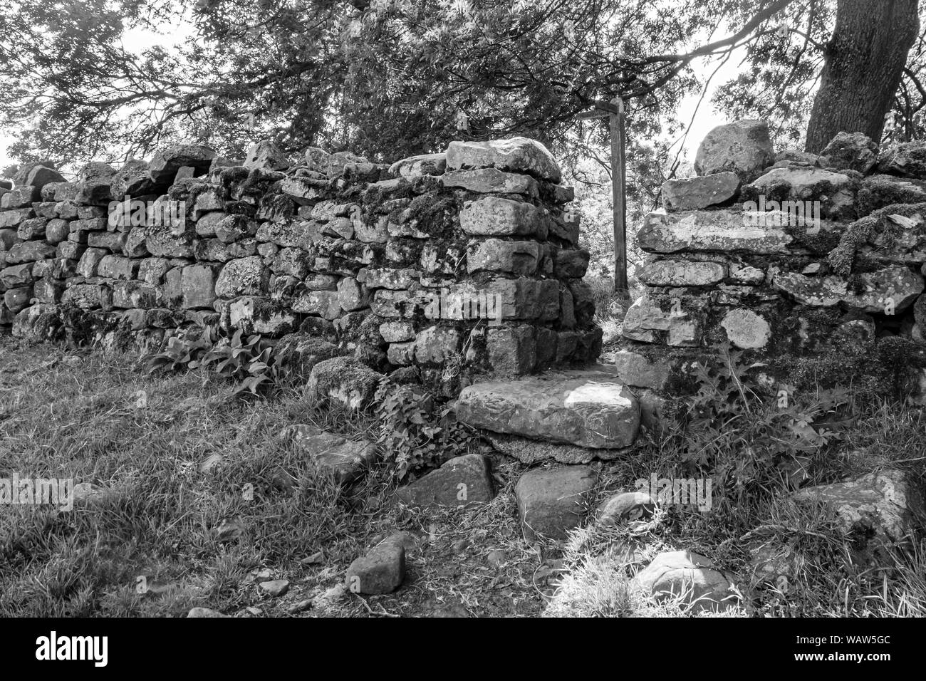 Holz- toren und Holmen der Yorkshire Dales Stockfoto