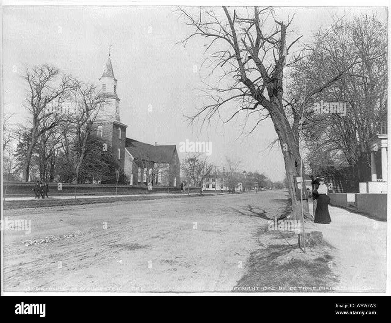 Herzog von Gloucester Street Williamsburg Virginia. Stockfoto