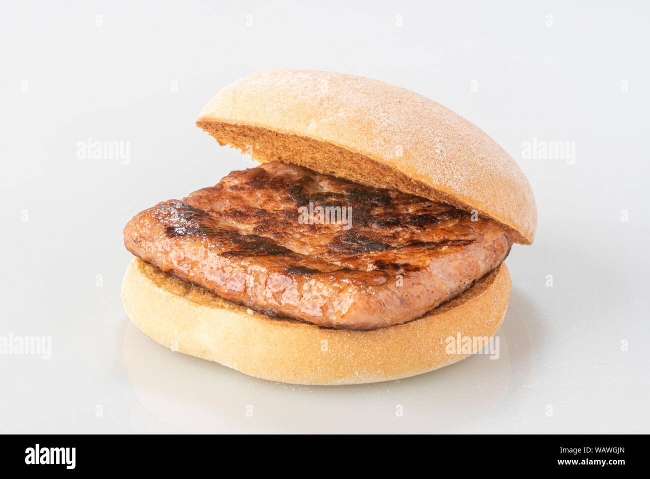 Lorne Wurst, auch als quadratische Wurst, Wurst oder quadratische Scheibe bekannt. Ein traditionelles schottisches essen in der Regel von Hackfleisch, Zwieback und Spice gemacht Stockfoto
