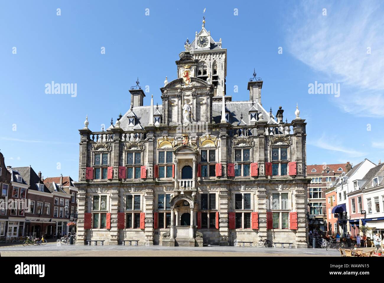 City Hall, Delft, Groningen, Niederlande Stockfoto