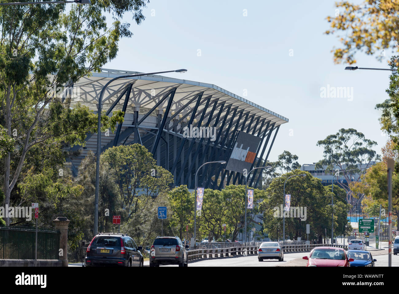 Im April 2019 öffnete die neue Western Sydney Stadion ist das 30.000 Sitz multi-purpose rechteckiges Stadion in Parramatta Stockfoto