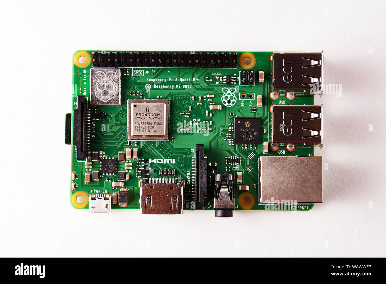 Raspberry Pi 3B+ Stockfoto
