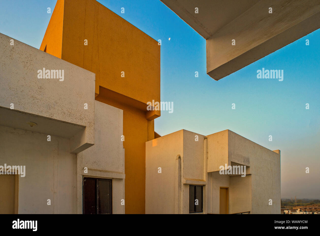 12-Aug-2007 Grafiken städtischen Wohnraums - Architektur - in der Nähe von baroda VADODARA in Gujarat Indien Asien Stockfoto