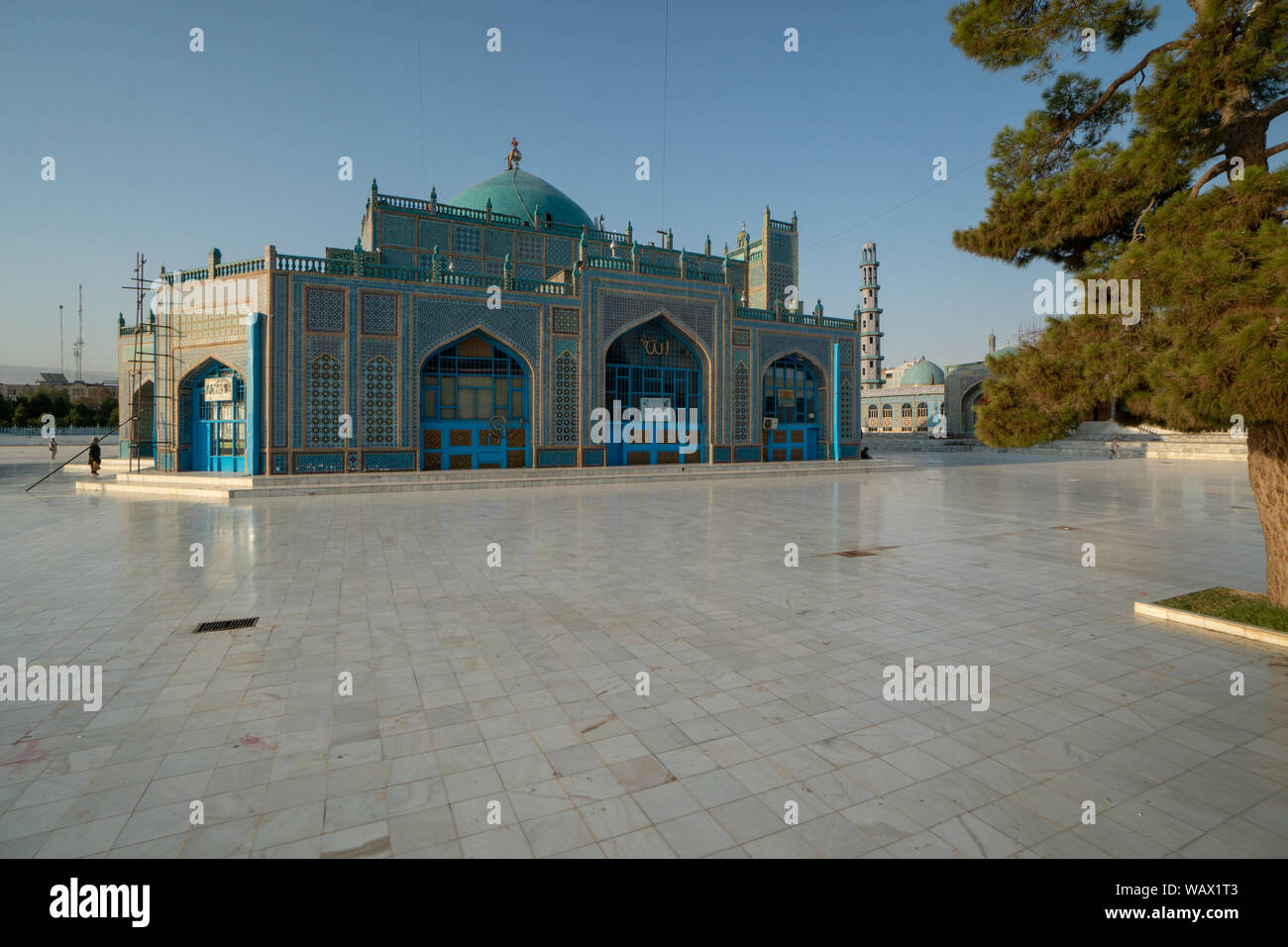 Blaue Moschee in Mazar-e-Sharif, Afghanistan (Schrein von Hazrat Ali) Stockfoto