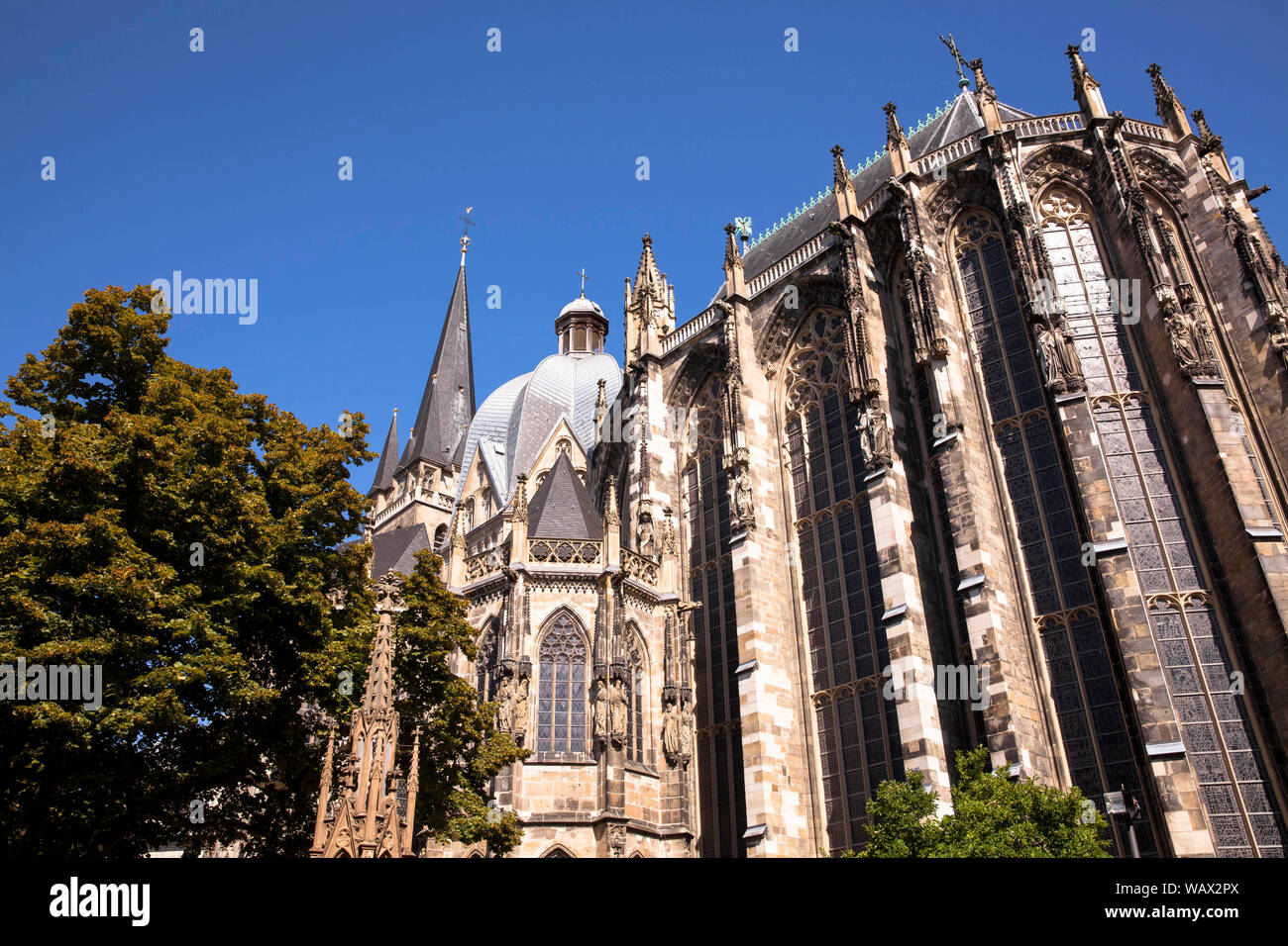 Der Dom in Aachen, Nordrhein-Westfalen, Deutschland. der Dom, Aachen, Nordrhein-Westfalen, Deutschland. Stockfoto