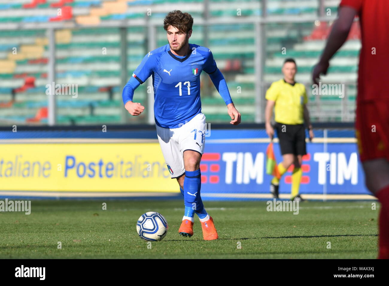 Manolo Portanova während ITALIA U19 VS BELGIO U 19, Padova, Italien, 20. März 2019, Calcio Nazionale Italiana di Calcio Stockfoto