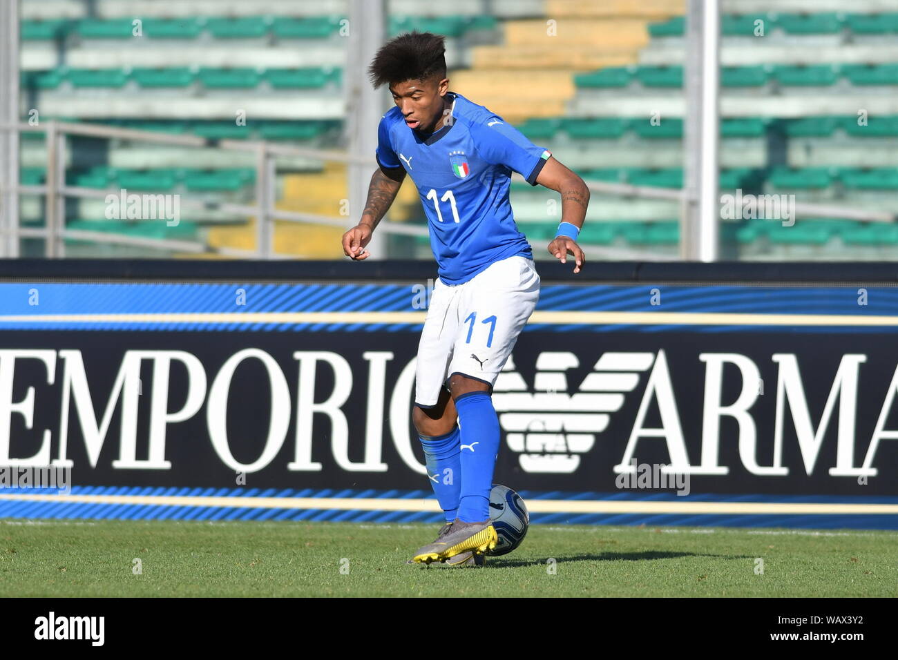 Eddie Salcedo während ITALIA U19 VS BELGIO U 19, Padova, Italien, 20. März 2019, Calcio Nazionale Italiana di Calcio Stockfoto