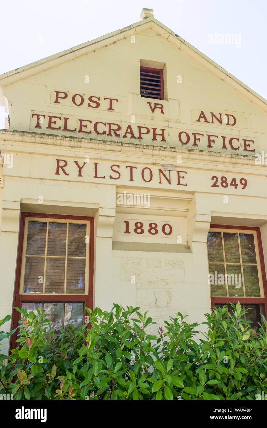 Rylstone Post- und Telegraphenamt, Rylstone, NSW, Australien Stockfoto