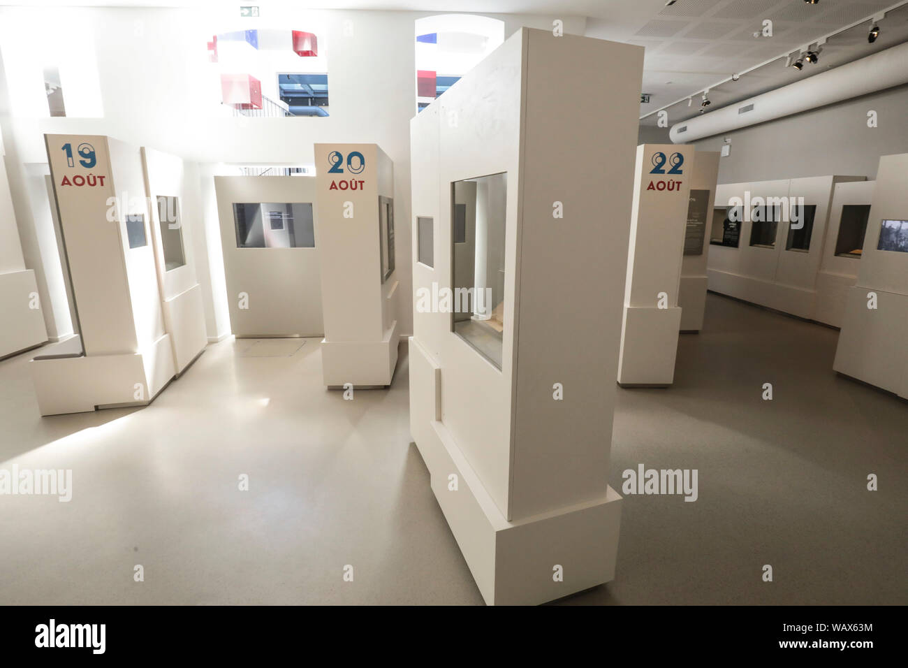 Eröffnung des Musée de la Liberation DE PARIS, MUSÉE DU GENERAL LECLERC, Musée Jean Moulin Stockfoto