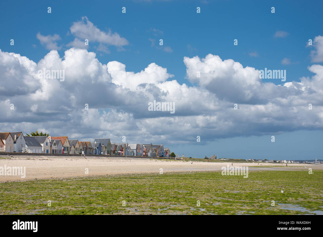 Der Strand, Cabourg, Normandie, Frankreich Stockfoto