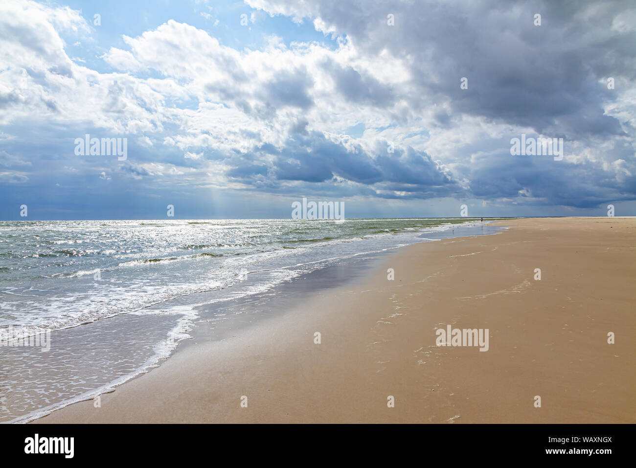 Strand auf Insel Amrum Stockfoto