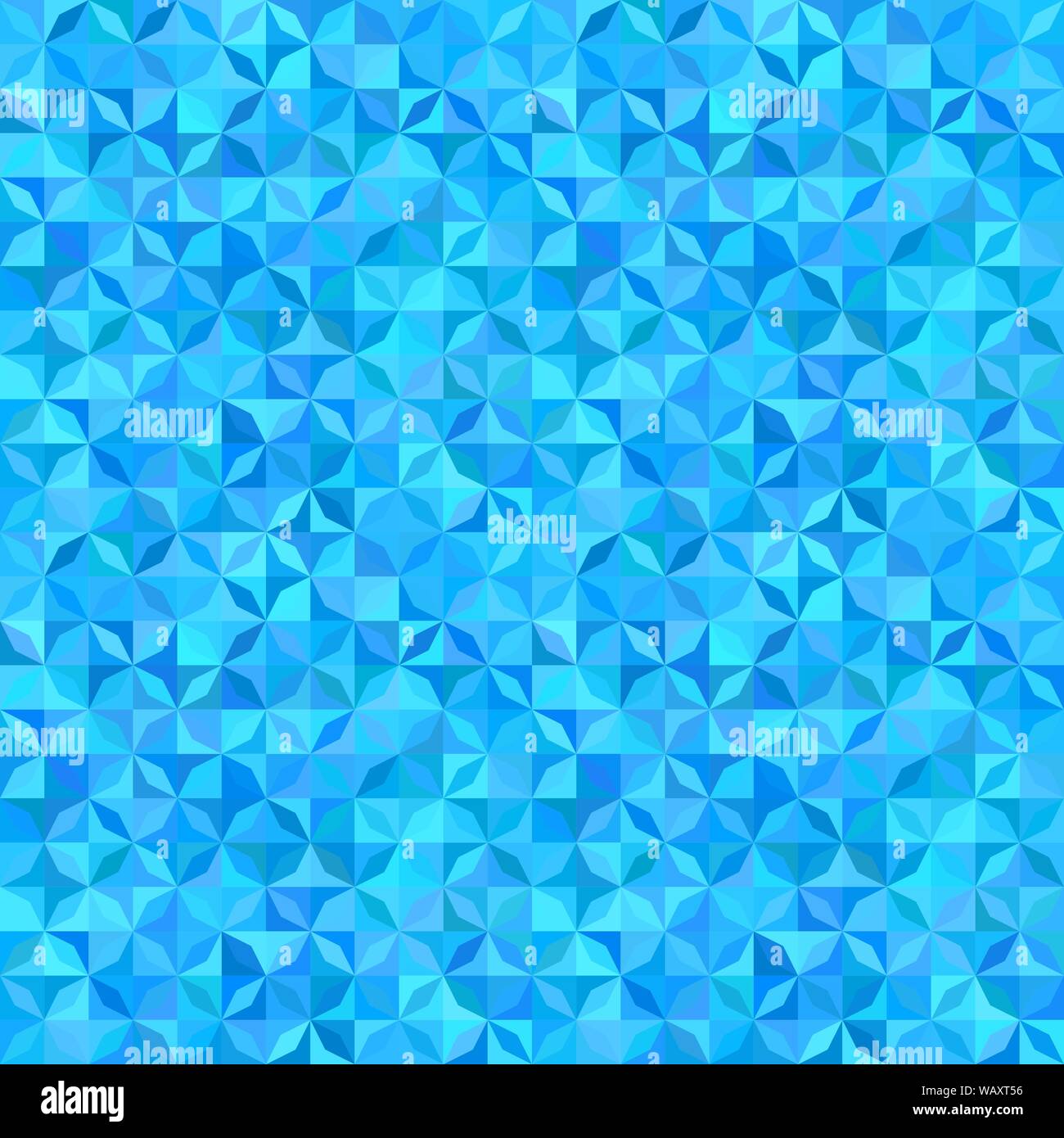 Blaue geometrische gestreifte Mosaik Fliese Muster Hintergrund - Wiederholung grafik design Stock Vektor