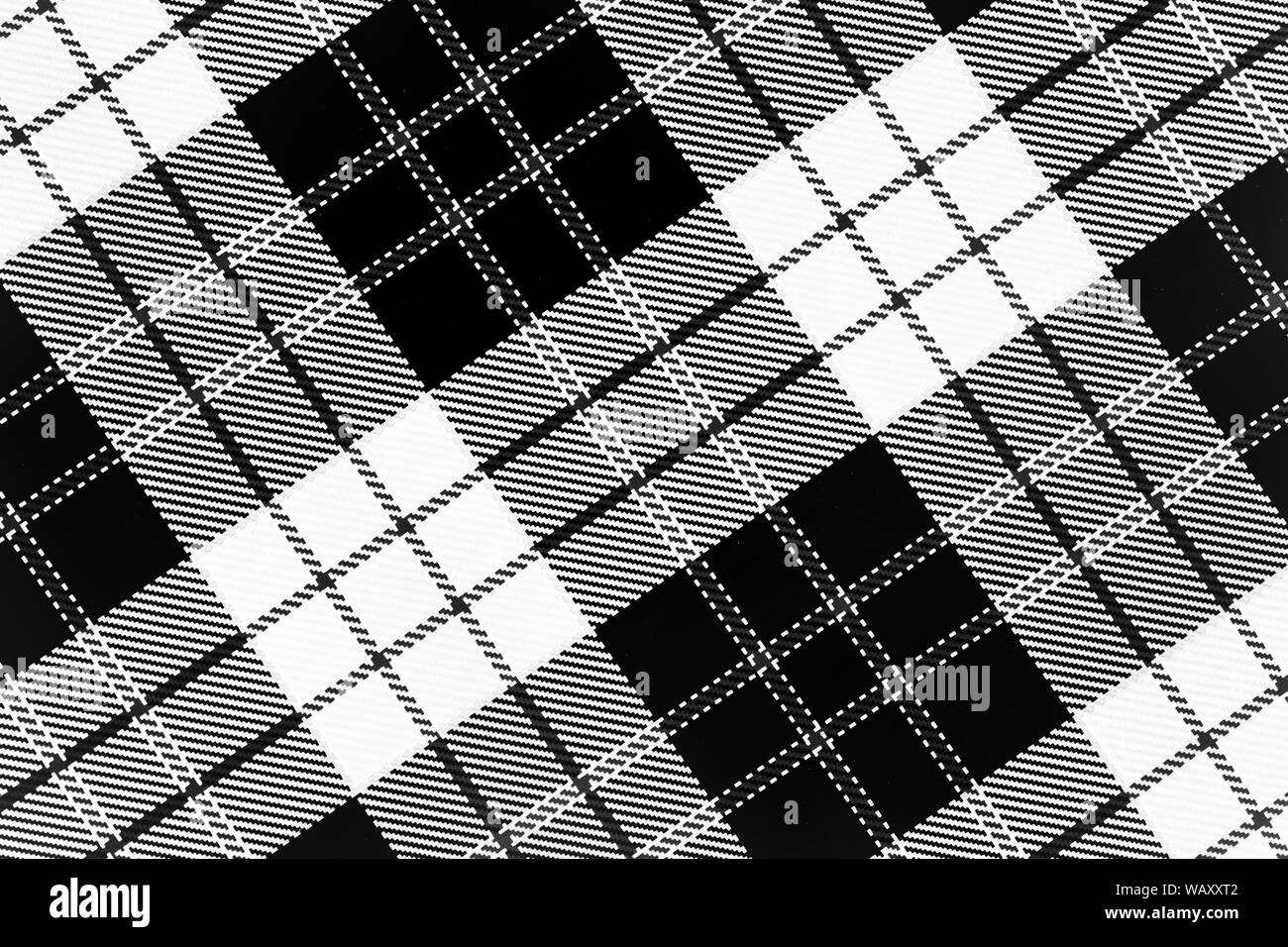 Gefleckte schwarze und weiße Grunge. Abstrakte Raster Hintergrund. Trendy Webart Textur. Monochrome Partikel abstract für Tapeten. Interieur Stoff garme Stockfoto